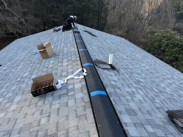 Ridge Vent Is Installed