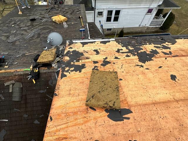 Old Shingles Are Stripped