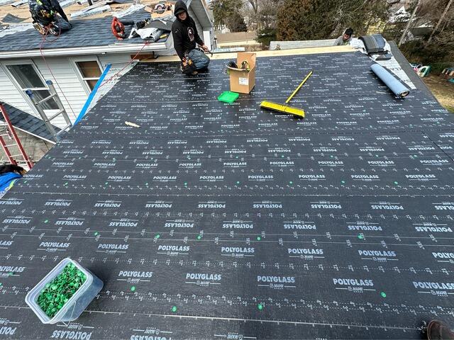 SBS Roof Section Is Installed