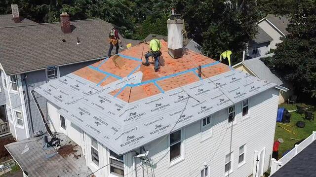 Seams Are Taped & Underlayment Is Applied