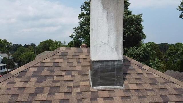 New Flashing Is Installed on Chimney
