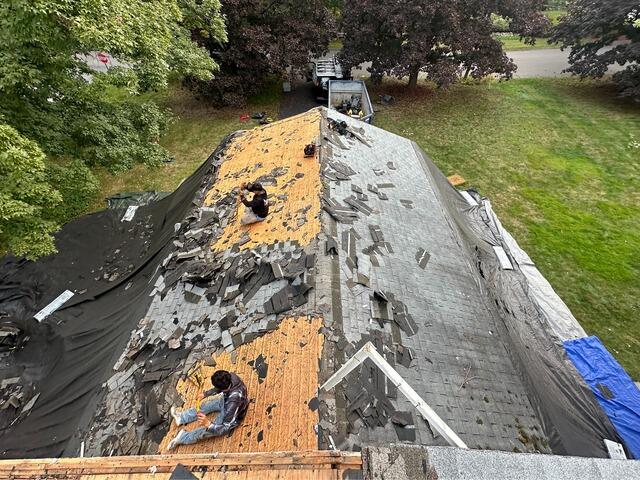 The Old Shingles Come Off