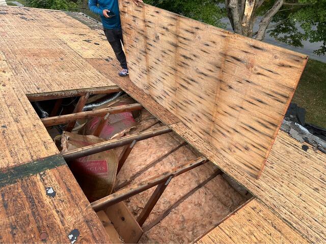 Bad Plywood Is Removed