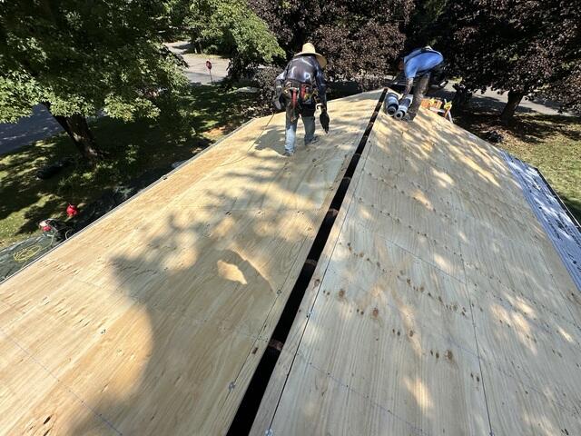 New Plywood Is Installed