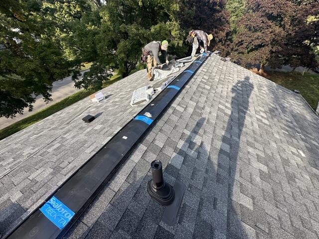 Ridge Vent Is Installed