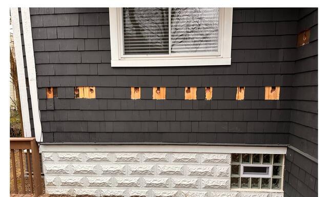 Shaker Siding During Install