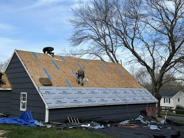 Seams Are Taped & Underlayment Is Applied