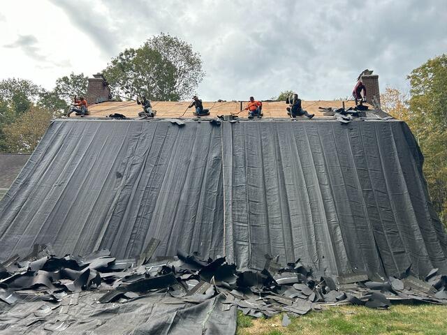 Old Shingles Are Removed