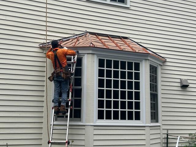 New Copper Roof for the Bay Window