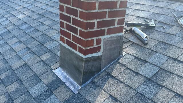 New Flashing on Chimney