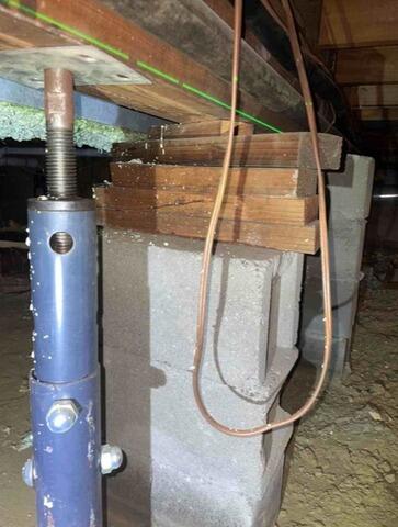 Temporary, Failing Foundation Support