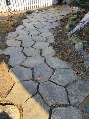 Walkway after cleaning