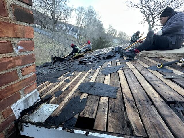 Old Shingles Are Removed
