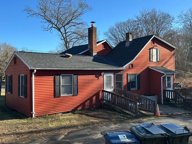 Northwest Side View of the Completed Roof