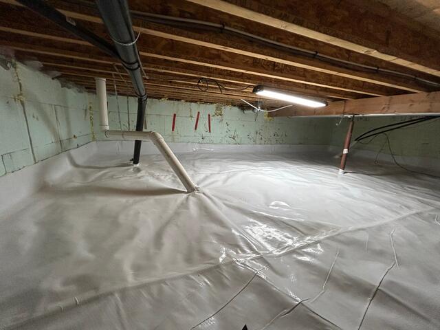 Radon mitigation installed