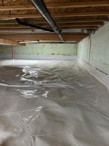 Crawl space encapsulation complete