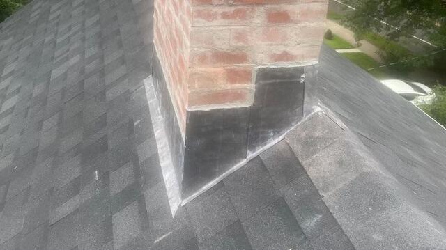 New Flashing on the Chimney