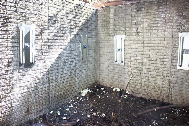 After Helical Tie Backs Stabilizing the Wall