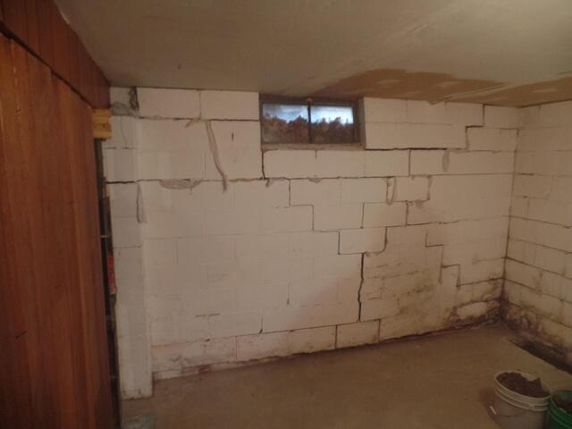Before Foundation Wall Replacement