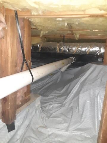 Crawlspace Encapsulation & Vapor Pipe Penetration