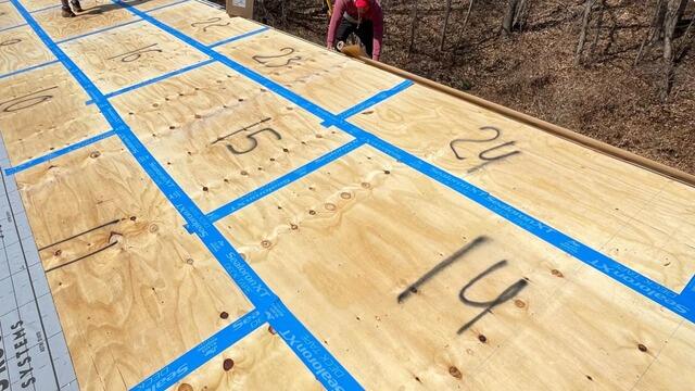 Seams Are Taped & Underlayment Is Installed