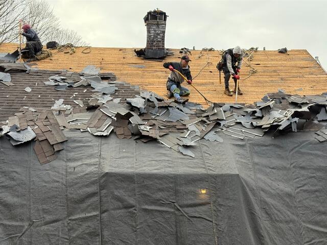 The Old Shingles Come Off