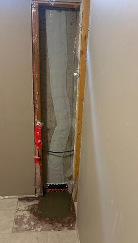 crack repair completed