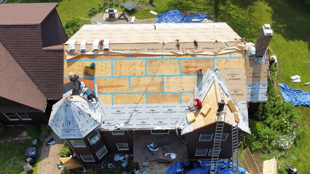 Seams Taped & Underlayment Installed