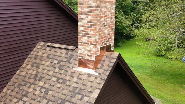 New Flashing on Chimney