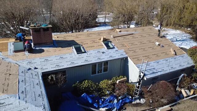 Underlayment Is Installed