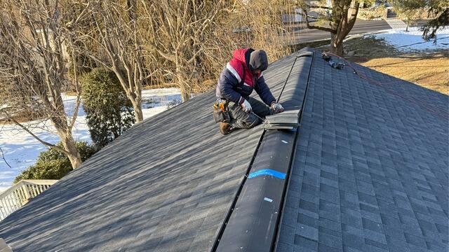 Ridge Vent Is Installed