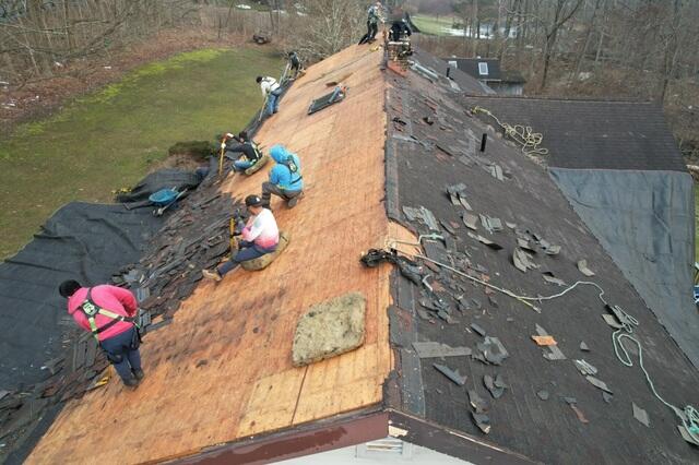 The Old Shingles Are Removed