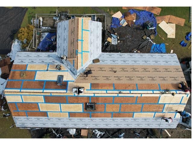 Seams Are Taped & Underlayment Is Installed