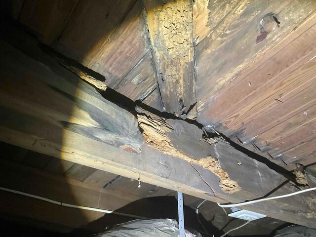 Joist Completely Rotten