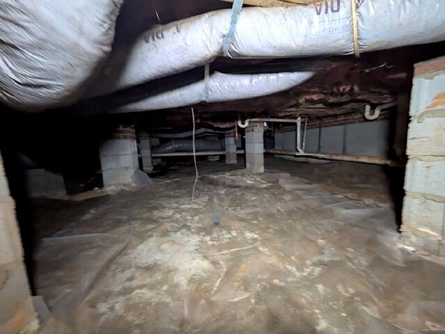Before Debris Removal & Moisture Protection