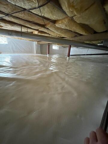 After: Clean and Encapsulated Crawlspace