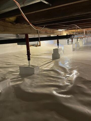 After: Sealed and Dry Crawlspace