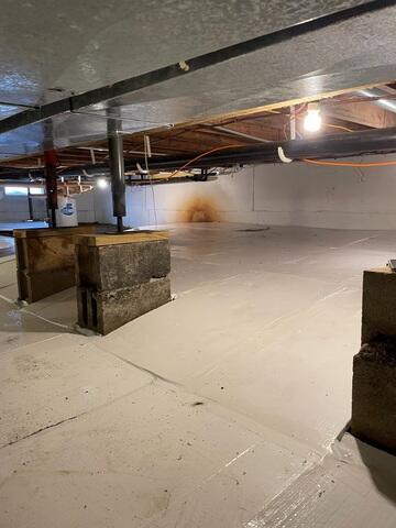 During: CleanSpace TerraBlock Insulation Roll Installation