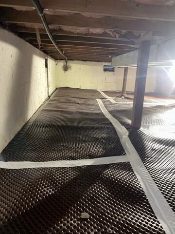 Installing Drainage Matting