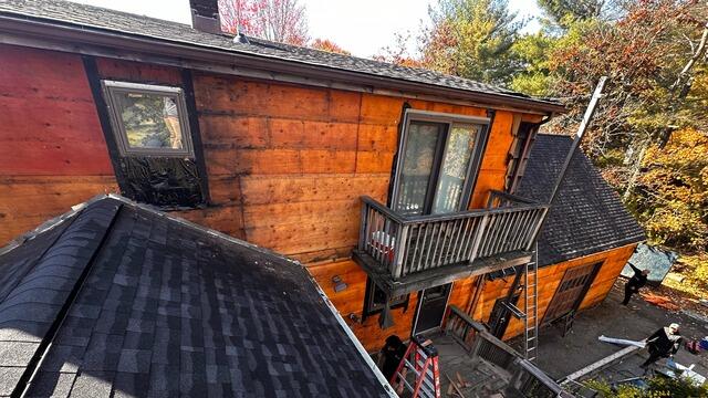 The Old Siding Comes Off