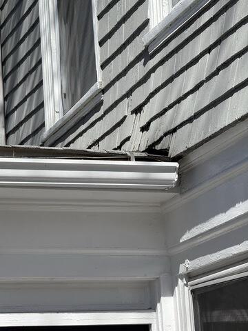 Damaged Exterior Siding in Need of Repair
