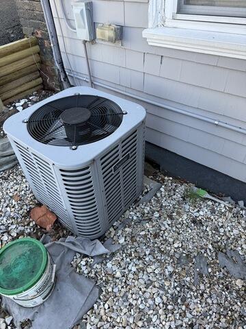 Exterior Prep Work Near HVAC Unit