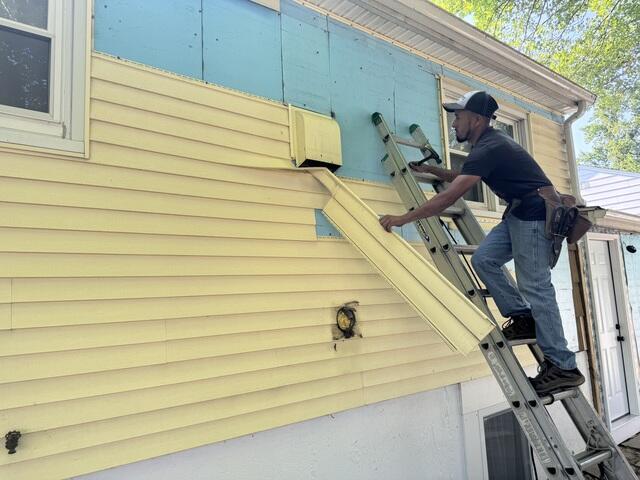 Old Siding Is Removed