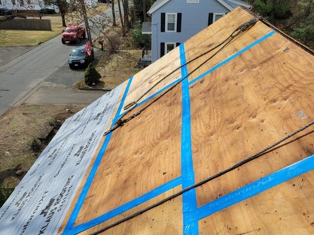 Seams Taped & Underlayment Goes On