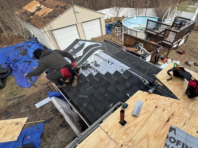 New Shingles Are Installed