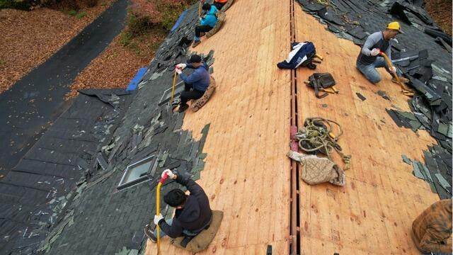 Old Shingles Are Removed