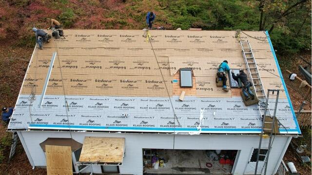 Underlayment Is Installed