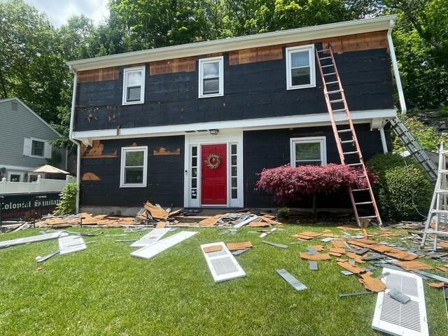 Old Siding Is Removed