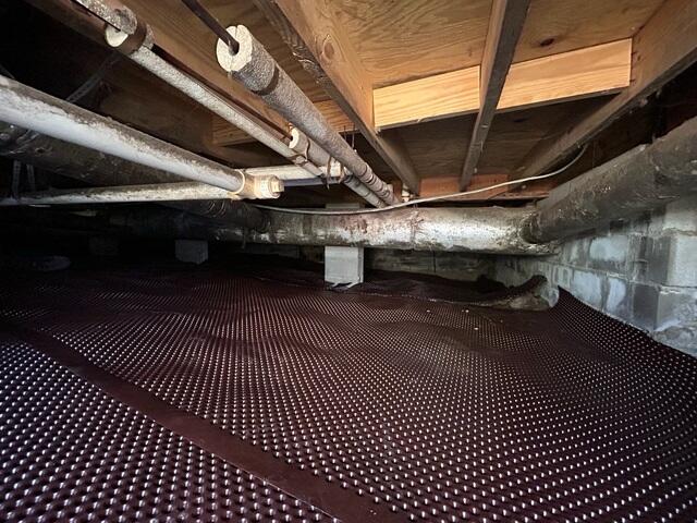 Drainage Matting Installed