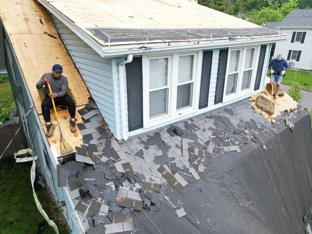 Old Shingles Are Removed